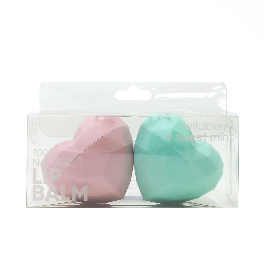 2 Pack Heart Lip Balm