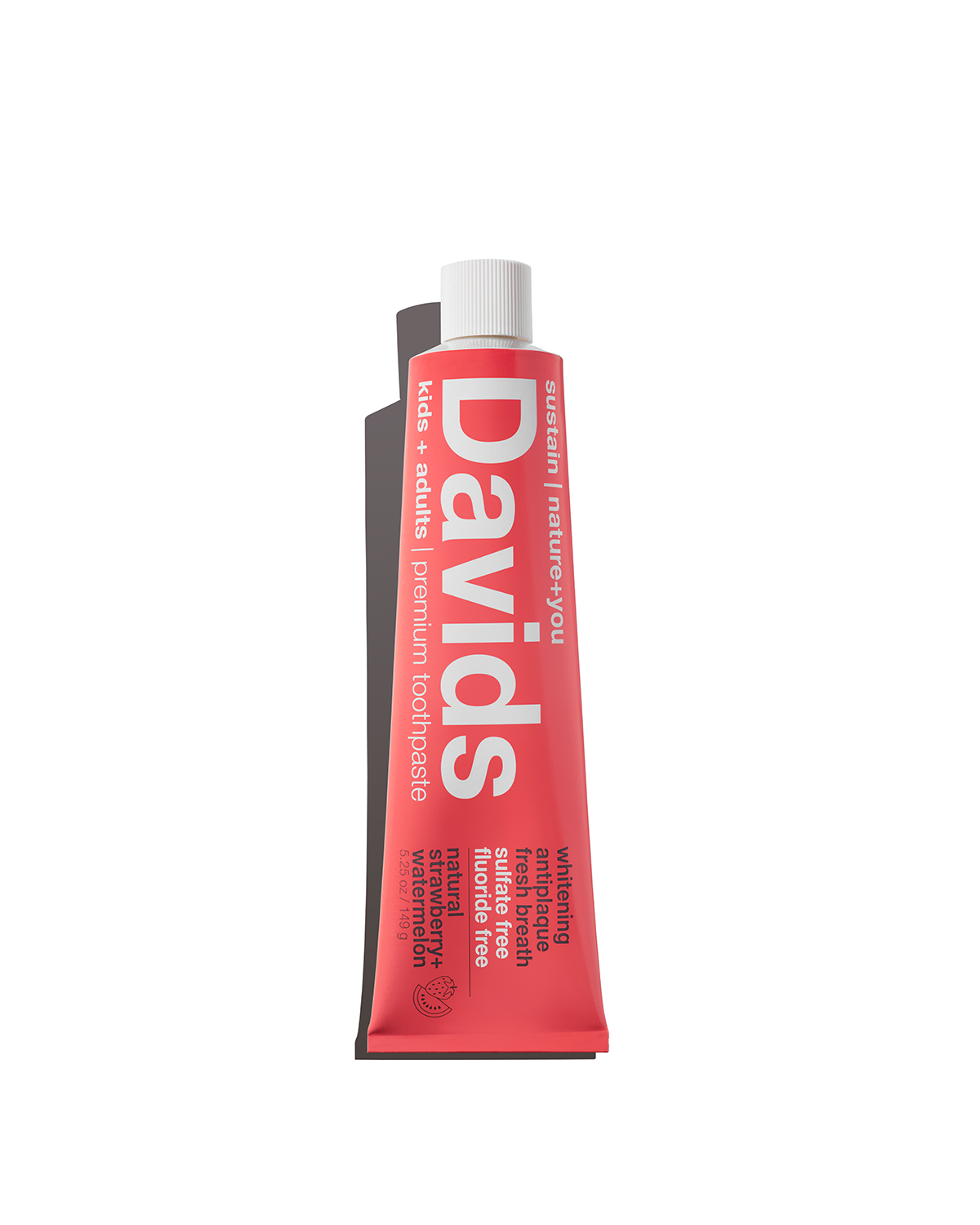 Davids kids + adults premium toothpaste / strawberry watermelon